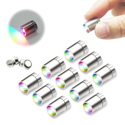 SUZEYAR 10 Stück Miniatur-LED-Lichter, winzige Lichter für Handarbeit/Heimwerker, batteriebetrieben, Puppenhaus-Licht, Miniatur-Lichter für Spielzeugziegel, Bausteine, 10 Stück (Mehrfarbiger Wechsel) SUZEYAR 10 Stück Miniatur-LED-Lichter, winzige Lichter für Handarbeit/Heimwerker, batteriebetrieben, Puppenhaus-Licht, Miniatur-Lichter für Spielzeugziegel, Bausteine, 10 Stück (Mehrfarbiger Wechsel) von SUZEYAR
