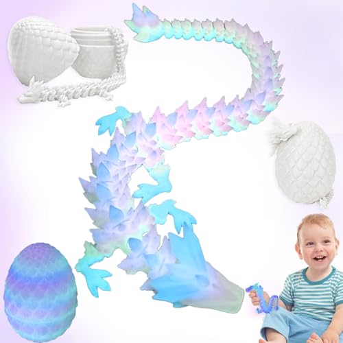 SUpoetry 3D Druck Drache, Gedrucktes Drachenei Geheimnisvolle, Beweglicher 3D Gedruckter Drache, Kristalldrachen-Fidget-Spielzeug, 3D-Gedruckter Beweglicher Überraschungsdrache für Kinder Erwachsene SUpoetry 3D Druck Drache, Gedrucktes Drachenei Geheimnisvolle, Beweglicher 3D Gedruckter Drache, Kristalldrachen-Fidget-Spielzeug, 3D-Gedruckter Beweglicher Überraschungsdrache für Kinder Erwachsene von SUpoetry