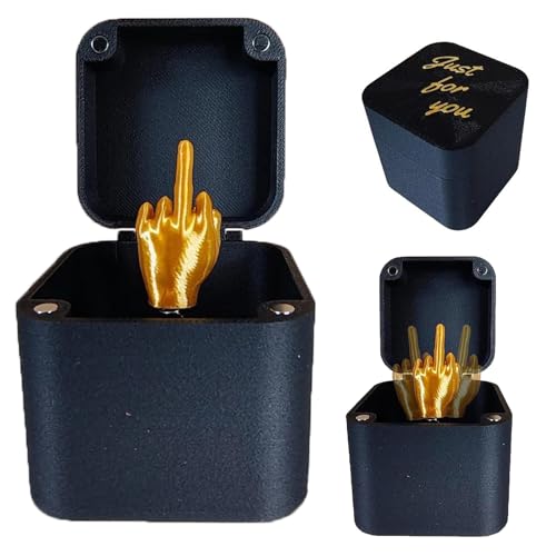 SUpoetry Mittelfinger In Der Box, Überraschungsbox mit Mittelfinger, Middle Finger Hand Prank, Annoying Gift Box, Spoof Hand Prank Pop up Gift with Box,Christmas Novelty Fun Prank Gift (1X) von SUpoetry