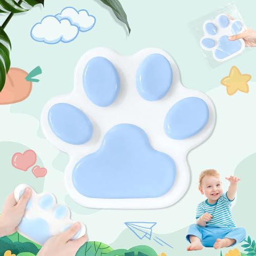 SUpoetry Squishy Toy Squishy Cat Paw, Pfoten Squishy Stressball, Katzenpfoten-Squishy Aus Silikon, Blaues glänzendes Cat Paw Squeeze, Big Cat Paw Squishy Fidget Toys Für Kinder Und Erwachsene SUpoetry Squishy Toy Squishy Cat Paw, Pfoten Squishy Stressball, Katzenpfoten-Squishy Aus Silikon, Blaues glänzendes Cat Paw Squeeze, Big Cat Paw Squishy Fidget Toys Für Kinder Und Erwachsene von SUpoetry
