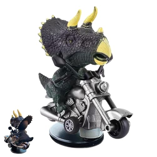 SVCEQZE Auto-Armaturenbrett-T-Rex-Ornament, Tyrannosaurus Rex-Auto-Ornament | Treibendes Auto-Dinosaurier-Ornament - Kreative Dinosaurier auf Motorrad-Figur, neuartige T-Rex-Dinosaurier-Dekoration für SVCEQZE Auto-Armaturenbrett-T-Rex-Ornament, Tyrannosaurus Rex-Auto-Ornament | Treibendes Auto-Dinosaurier-Ornament - Kreative Dinosaurier auf Motorrad-Figur, neuartige T-Rex-Dinosaurier-Dekoration für von SVCEQZE