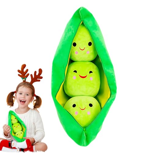 SVCEQZE Erbsenkissen, Erbsen in einer Schote, Plüsch, gefüllte Pe-a-Pods, dekorative Wurfkissen, gefülltes Plüschtier, Foto-Requisite, Heimdekoration für Auto, Wohnzimmer, Schlafzimmer, Büro, Sofa SVCEQZE Erbsenkissen, Erbsen in einer Schote, Plüsch, gefüllte Pe-a-Pods, dekorative Wurfkissen, gefülltes Plüschtier, Foto-Requisite, Heimdekoration für Auto, Wohnzimmer, Schlafzimmer, Büro, Sofa von SVCEQZE