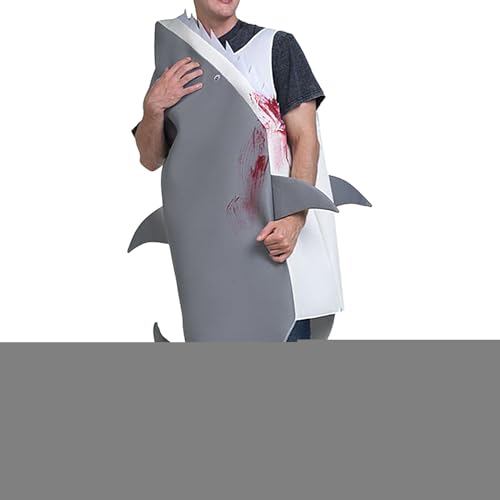 SVCEQZE Erwachsenes Haikostüm - Halloween Verkleidung Bühnen Shark Kostüm,Verstellbares Verkleidungsspiel Zubehör Für Feste Geburtstag Und Karneval SVCEQZE Erwachsenes Haikostüm - Halloween Verkleidung Bühnen Shark Kostüm,Verstellbares Verkleidungsspiel Zubehör Für Feste Geburtstag Und Karneval von SVCEQZE