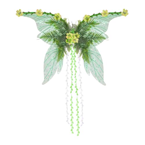 SVCEQZE Feenflügel Für Erwachsene, Feenkostüm Für Damen, Für Halloween Fasching Weihnachten Bühnenauftritte Cosplay von SVCEQZE