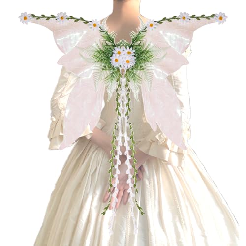 SVCEQZE Feenflügel Für Erwachsene,Feenkostüm Für Damen - Kostümaccessoires Für Damen Mädchen Bühnenauftritt Fest Halloween Weihnachten Gartenparty von SVCEQZE