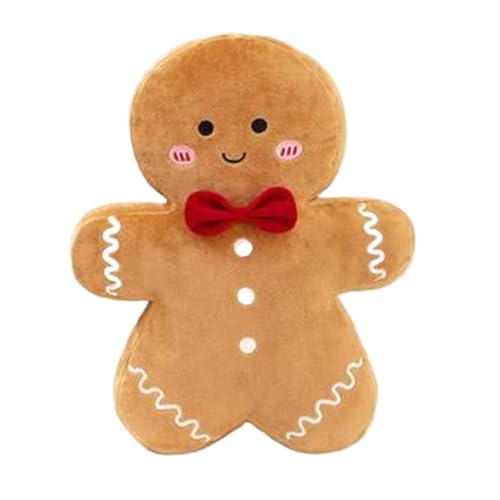 SVCEQZE Gingerbread Stoffpuppen - Lebkuchenmann Plüschtier - 35cm Weiche Kuschelkissen Für Festliche Deko Wohnzimmer Schlafzimmer Kinderzimmer SVCEQZE Gingerbread Stoffpuppen - Lebkuchenmann Plüschtier - 35cm Weiche Kuschelkissen Für Festliche Deko Wohnzimmer Schlafzimmer Kinderzimmer von SVCEQZE
