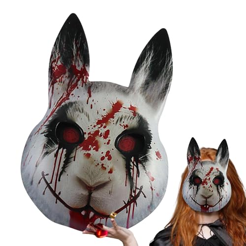 SVCEQZE Hase Maske, Gruselige Kaninchenmaske, Karneval Theater Bühne Festival Feier Partymaske Familienfeier SVCEQZE Hase Maske, Gruselige Kaninchenmaske, Karneval Theater Bühne Festival Feier Partymaske Familienfeier von SVCEQZE