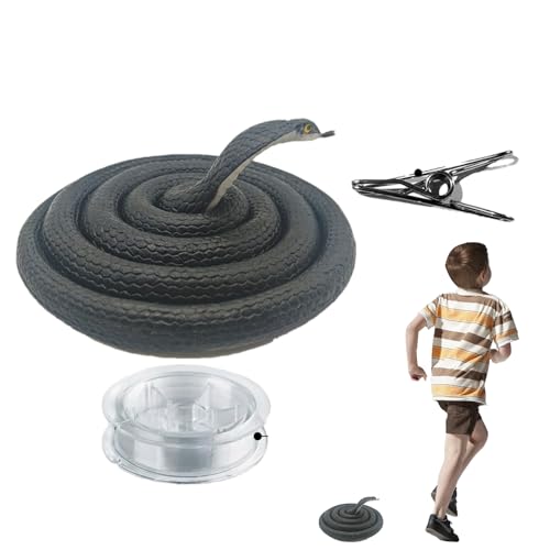 SVCEQZE Schlange zum Anklippen, Simulations-Streichspielzeug, interaktives Partyzubehör, tragbares Halloween-Sachen für Studio, Zuhause, Reisen SVCEQZE Schlange zum Anklippen, Simulations-Streichspielzeug, interaktives Partyzubehör, tragbares Halloween-Sachen für Studio, Zuhause, Reisen von SVCEQZE