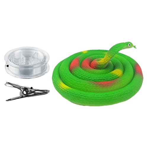 SVCEQZE Snake Toy, Simulation Toy Snake, Interactive Party Supplies, Portable Halloween Stuff for Studio, Home, Travel von SVCEQZE