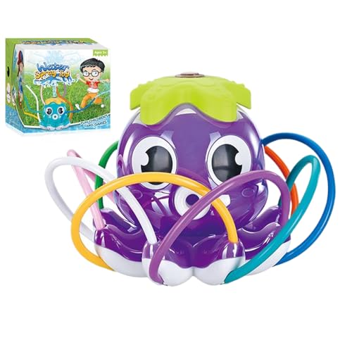 SVCEQZE Wassersprinkler Für Kinder | Oktopus-förmiger Rasensprinkler mit 8 schwingenden Röhren - Gartenspielzeug Ab 3 Jahren Für Draußen Wasserspaß Garten Park Sommer SVCEQZE Wassersprinkler Für Kinder | Oktopus-förmiger Rasensprinkler mit 8 schwingenden Röhren - Gartenspielzeug Ab 3 Jahren Für Draußen Wasserspaß Garten Park Sommer von SVCEQZE