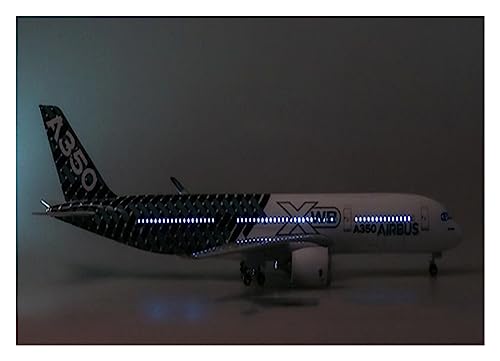 SVRITE Aerobatic Flugzeug 47 cm Maßstab 1:142 W Licht Und Rad Druckguss-Kunststoffharz Flugzeug Sammlung Flugzeug Für A350 Prototyp XWB Airline-Modell (Größe : with Light) von SVRITE