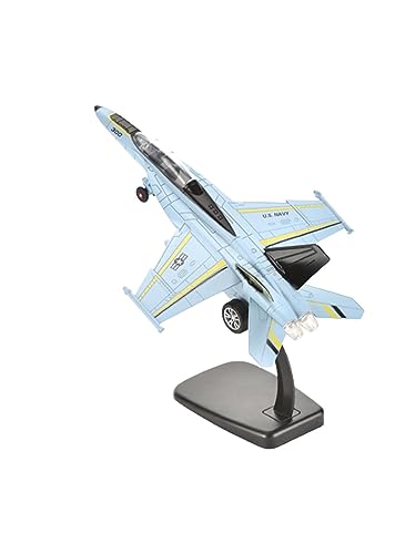 SVRITE Aerobatic Flugzeug F18-Kampfflugzeugmodell Im Maßstab 1:100, Sammlerstücke Mit Ausstellungsstand, Flugzeugmodell Für Zu Hause (Farbe : Sky Blue, Größe : 1 UK) von SVRITE