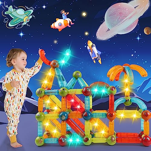 SVYHUOK Magnetische Bausteine 52 Stück Magnete Kinder, Magnetic Bauklötze Baukasten Spielzeug, Kreatives 3D Magnetbausteine, Einzigartige Magnetspiel Geschenke für Jungen Mädchen Hause & Schulen SVYHUOK Magnetische Bausteine 52 Stück Magnete Kinder, Magnetic Bauklötze Baukasten Spielzeug, Kreatives 3D Magnetbausteine, Einzigartige Magnetspiel Geschenke für Jungen Mädchen Hause & Schulen von SVYHUOK