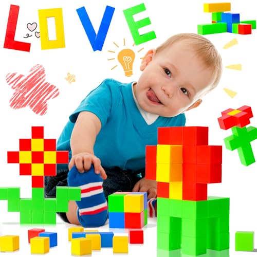 SVYHUOK Magnetische Bausteine Würfel 32 Blöcke Kinder Magnetspielzeug, Educational Magnetwürfel Spielzeug, Lustiges Frühe Magnetspiel, Magnetbausteine Geschenke für Jungen und Mädchen SVYHUOK Magnetische Bausteine Würfel 32 Blöcke Kinder Magnetspielzeug, Educational Magnetwürfel Spielzeug, Lustiges Frühe Magnetspiel, Magnetbausteine Geschenke für Jungen und Mädchen von SVYHUOK