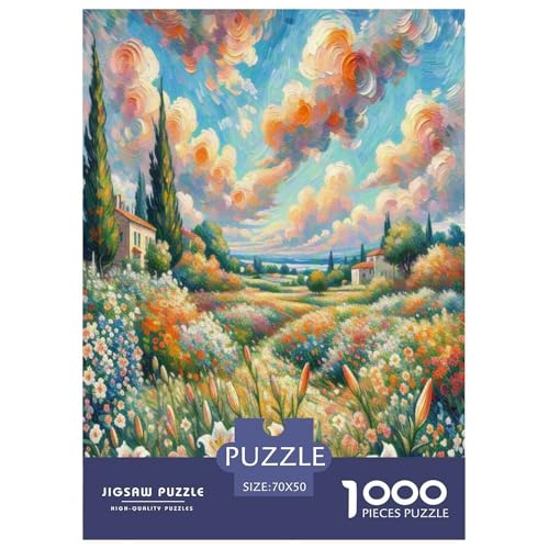 Ballon Blume Puzzle 1000-teilige Schwer Puzzle Spielzeug Pädagogisches Spiel Impossible Herausforderung Spielzeug Für Erwachsene Kinder 70x50cm/1000pcs von SVZCMAVDP