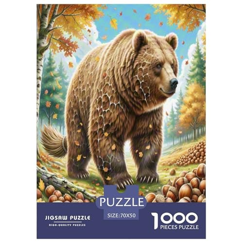Braun Bär Puzzle 1000-teilige Schwer Puzzle Spielzeug Lernspiel Impossible Herausforderung Spielzeug Für Erwachsene Und Kinder in Bewährter 70x50cm/1000pcs Braun Bär Puzzle 1000-teilige Schwer Puzzle Spielzeug Lernspiel Impossible Herausforderung Spielzeug Für Erwachsene Und Kinder in Bewährter 70x50cm/1000pcs von SVZCMAVDP