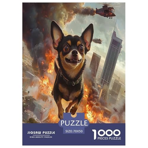 Chihuahua Puzzle 1000-teilige Schwer Puzzle Spielzeug Pädagogisches Spiel Impossible Herausforderung Spielzeug Für Erwachsene Und Kinder Ab 14 Jahren 70x50cm/1000pcs Chihuahua Puzzle 1000-teilige Schwer Puzzle Spielzeug Pädagogisches Spiel Impossible Herausforderung Spielzeug Für Erwachsene Und Kinder Ab 14 Jahren 70x50cm/1000pcs von SVZCMAVDP