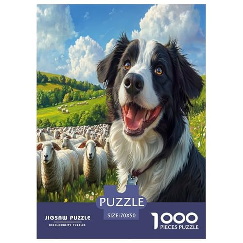 Der Border Collie Puzzle 1000 Teile Schwer Puzzle Spielzeug Lernspiel Impossible Herausforderungsspielzeug Für Erwachsene Und Kinder in Bewährter 70x50cm/1000pcs Der Border Collie Puzzle 1000 Teile Schwer Puzzle Spielzeug Lernspiel Impossible Herausforderungsspielzeug Für Erwachsene Und Kinder in Bewährter 70x50cm/1000pcs von SVZCMAVDP
