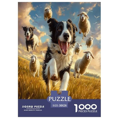 Der Border Collie Puzzles 1000 Teile Schwer Puzzle Spielzeug Lernspiel Impossible Herausforderungsspielzeug Für Erwachsene Und Kinder in Bewährter 38x26cm/1000pcs Der Border Collie Puzzles 1000 Teile Schwer Puzzle Spielzeug Lernspiel Impossible Herausforderungsspielzeug Für Erwachsene Und Kinder in Bewährter 38x26cm/1000pcs von SVZCMAVDP