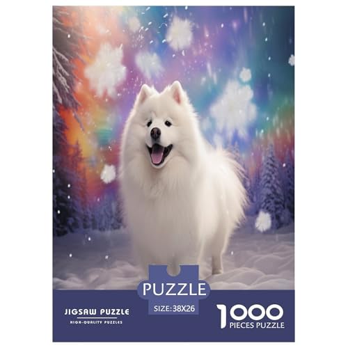 Netter Hund Puzzles 1000 Teile Schwer Puzzle Spielzeug Lernspiel Impossible Herausforderungsspielzeug Für Erwachsene Und Kinder Ab 12 Jahren 38x26cm/1000pcs von SVZCMAVDP