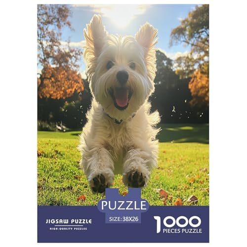 West Highland Weißer Terrier Puzzle 1000 Teile Schwer Puzzle Spielzeug Lernspiel Impossible Herausforderung Spielzeug Für Erwachsene Und Kinder in Bewährter 38x26cm/1000pcs West Highland Weißer Terrier Puzzle 1000 Teile Schwer Puzzle Spielzeug Lernspiel Impossible Herausforderung Spielzeug Für Erwachsene Und Kinder in Bewährter 38x26cm/1000pcs von SVZCMAVDP