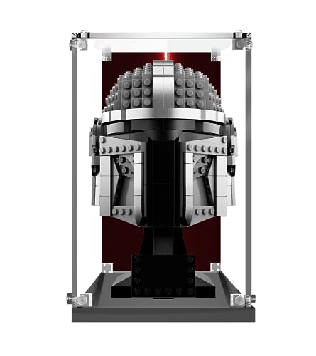 SWDZ Vitrine für Lego Helm Dark Trooper 75343, Display aus Acryl für Lego 75343 (nicht im Lieferumfang enthalten), Größe: 20 x 20 x 25 cm von SWDZ