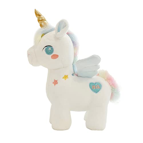 SWECOMZE Einhorn Plüschtier Einhorn Stofftier Einhorn Kuscheltier Plüsch Einhorn Groß für Baby Oder Mädchen Einhorn Geschenk zum Geburtstag (Blau,40cm) von SWECOMZE