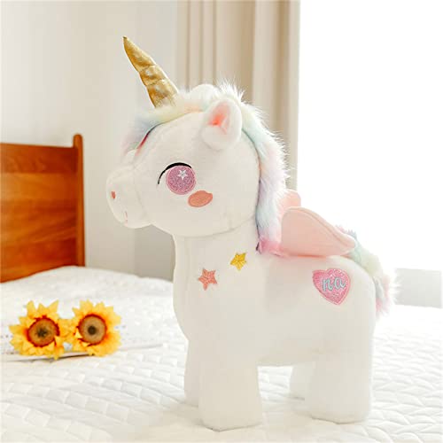 SWECOMZE Einhorn Plüschtier Einhorn Stofftier Einhorn Kuscheltier Plüsch Einhorn Groß für Baby Oder Mädchen Einhorn Geschenk zum Geburtstag (Rosa,25cm) von SWECOMZE