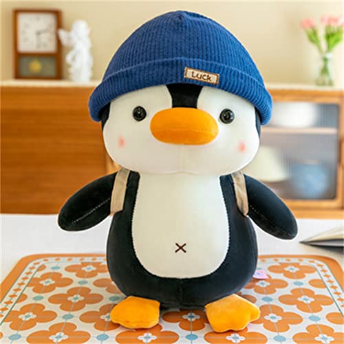 SWECOMZE Kuscheltier Pinguin Plüschtier für Mädchen, Jungen & Babys - Flauschiges Stofftier zum Kuscheln & Spielen, Pinguin Stofftier Schmusetier Geschenk (Blau,35cm) von SWECOMZE