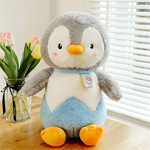 SWECOMZE Pinguin Stofftier Plüschtier, Pinguin Kuscheltier Süßes Pinguin stofftier Plüschpinguin Geschenk für Mädchen, Jungen & Babys (Blau,25cm) von SWECOMZE