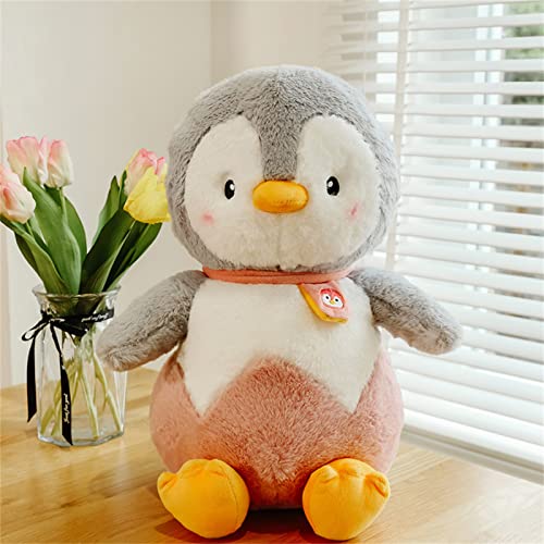 SWECOMZE Pinguin Stofftier Plüschtier, Pinguin Kuscheltier Süßes Pinguin stofftier Plüschpinguin Geschenk für Mädchen, Jungen & Babys (Rosa,25cm) von SWECOMZE