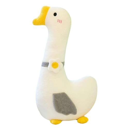 SWECOMZE Plüschtier Karikatur Plüsch Kuscheltier Große Weiße Gans Weich Simulation Plüsch Puppe Spielzeug Kinder Geburtstag Geschenk (70cm,Grau) von SWECOMZE