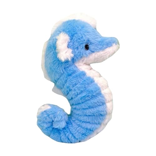 SWECOMZE Plüschtier Plüsch Blauer Ozean Plüschtier Kuscheltier Niedliche Quallen, Seepferdchen. Seestern Spielzeug Kinder Geburtstag Geschenk (Hippocampus 28cm) von SWECOMZE