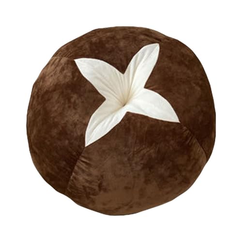 SWECOMZE Spinne Plüschtier Stofftier Kuscheltier Spinne Wurfkissen Kuscheltiere Geschenk für Erwachsene Und Kinder Halloween (45cm,Shiitake-Pilz) von SWECOMZE