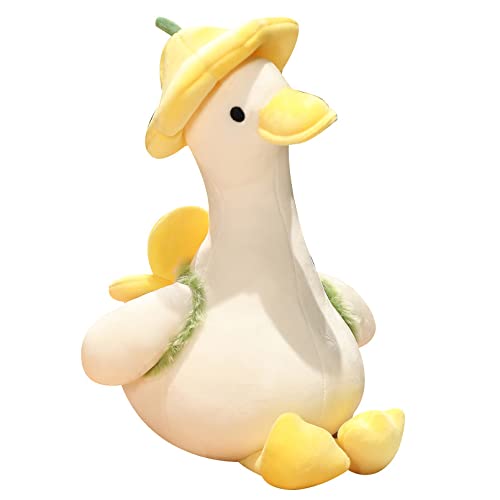 SWECOMZE Stofftier Plüschtier, Plüschkissen Ente Kissen Kawaii Tiere Weiche Kuscheltier Plüsch Spielzeug Geschenk für Kinder (gelb,40cm) von SWECOMZE