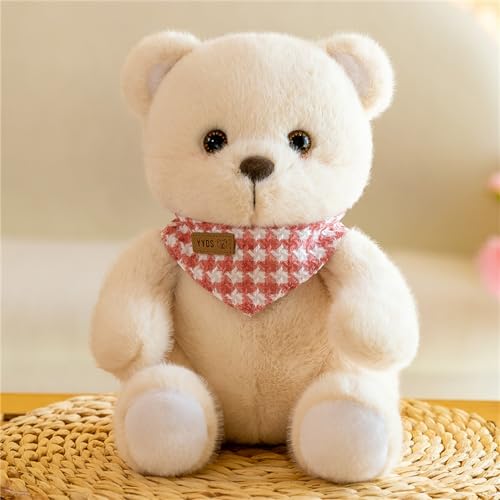 SWECOMZE Teddybär Bär XXL Kuscheltier Groß Teddybären Perfekt zum Kuscheln, Schmusen und Liebhaben, Bär Plüschtier Stofftier Geschenkt für Freundin Geburtstage Valentinstag (Lätzchen Bär-Rosa,23cm) von SWECOMZE