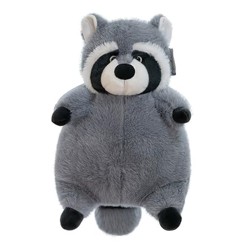 SWECOMZE Waschbär Plüschtier Plüsch Kuscheltier Kleiner Waschbär Weich Simulation Umarmungskissen Plüsch Puppe Spielzeug Kinder Geburtstag Geschenk (23cm,Grau) von SWECOMZE
