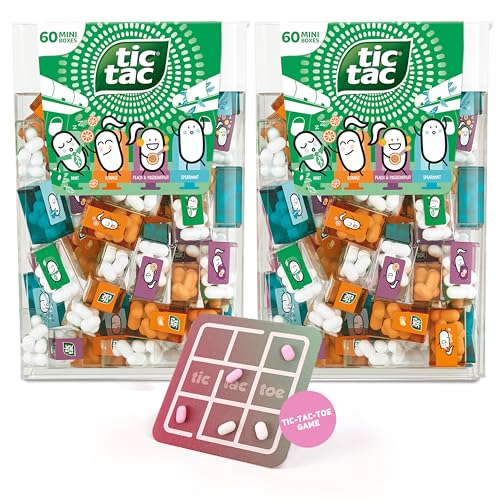 SWEET BUDDIES Tic Tac Travels 2er Set Travel Mix – je 60 Mini-Packungen mit 4 Sorten + Tic Tac Toe Spiel – 120 Mini-Süßigkeiten für Schule, Events, Partytüten, Giveaways, Büro & unterwegs SWEET BUDDIES Tic Tac Travels 2er Set Travel Mix – je 60 Mini-Packungen mit 4 Sorten + Tic Tac Toe Spiel – 120 Mini-Süßigkeiten für Schule, Events, Partytüten, Giveaways, Büro & unterwegs von SWEET BUDDIES
