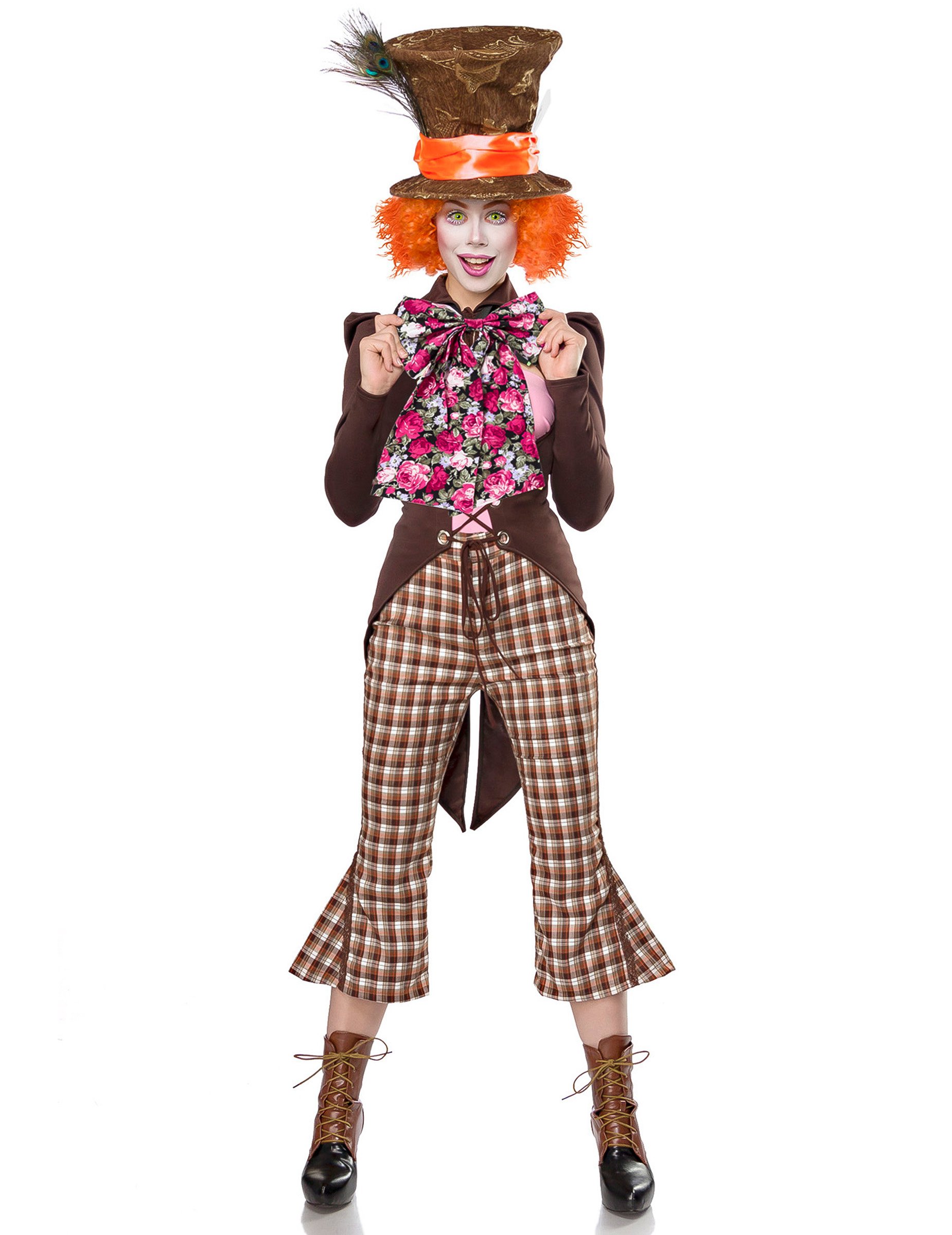 Verrückte Hutmacherin Damenkostüm aus dem Wunderland bunt von SWEET RETRO REVIVAL
