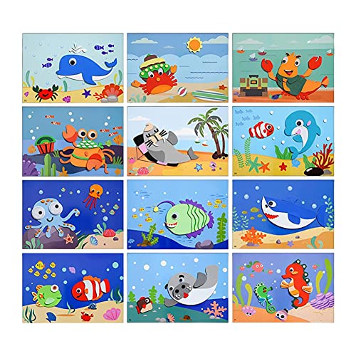 DIY Kids handgefertigte Aufkleber 12pcs Eva Foam Tieraufkleber Lernen Spielzeug Kinder Tier 3D Stereo Eva Kindergärtnerin Jungen und Mädchen Bildungsspielzeug handgefertigtes DIY -Materialpaket DIY Kids handgefertigte Aufkleber 12pcs Eva Foam Tieraufkleber Lernen Spielzeug Kinder Tier 3D Stereo Eva Kindergärtnerin Jungen und Mädchen Bildungsspielzeug handgefertigtes DIY -Materialpaket von SWEETBIUTI