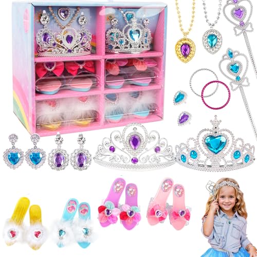 Prinzessin Dress-up Set 22pcs/Set Dress-up-Kleidung Prinzessin Dress-up Accessoires Prinzessin Dress Up, Prinzessin Dress Up für Mädchen 4-6, Dress-up-Kleidung für Mädchen 4-6, Prinzessin Schuhe Prinzessin Dress-up Set 22pcs/Set Dress-up-Kleidung Prinzessin Dress-up Accessoires Prinzessin Dress Up, Prinzessin Dress Up für Mädchen 4-6, Dress-up-Kleidung für Mädchen 4-6, Prinzessin Schuhe von SWEETBIUTI
