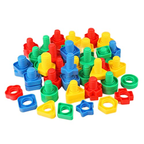 SWEETBIUTI Baby -Nuss -Spielzeug -Set -Schraubmutter -Farb -Sortier -Spielzeugbaubau für Kinder im Vorschulalter Lernen Kinderbaby DIY Schraube Form Matching Bausteine Baugruppe Kombination SWEETBIUTI Baby -Nuss -Spielzeug -Set -Schraubmutter -Farb -Sortier -Spielzeugbaubau für Kinder im Vorschulalter Lernen Kinderbaby DIY Schraube Form Matching Bausteine Baugruppe Kombination von SWEETBIUTI
