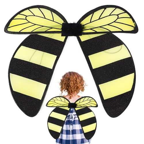SWEETBIUTI Bienenkostüm, niedlicher Bienenflügel mit elastischen Trägern, Nylon -Tierkostümkinder, Cosplay -Kostüme Kit für Tierkinder Party Spielzeug Bug Geschenke Party Gefälligkeiten SWEETBIUTI Bienenkostüm, niedlicher Bienenflügel mit elastischen Trägern, Nylon -Tierkostümkinder, Cosplay -Kostüme Kit für Tierkinder Party Spielzeug Bug Geschenke Party Gefälligkeiten von SWEETBIUTI