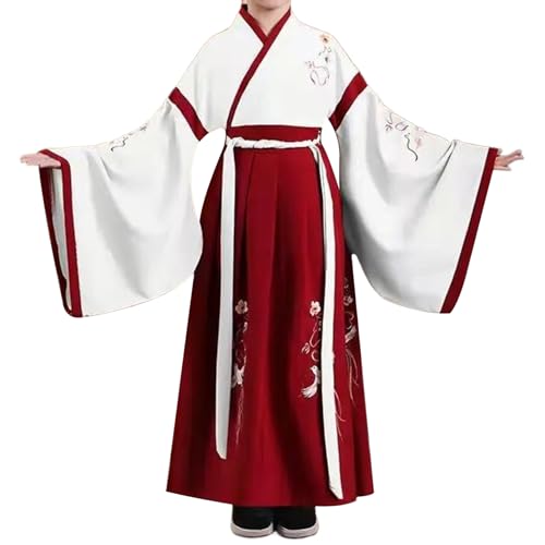 SWEETBIUTI Chinesisches Kleid für Mädchen, ethnischer Stil Hanfus mit exquisitem Stickmuster, traditionelles Kleid für tägliche Kleidung, chinesisches Neujahr, Bühnenauftritte, L. SWEETBIUTI Chinesisches Kleid für Mädchen, ethnischer Stil Hanfus mit exquisitem Stickmuster, traditionelles Kleid für tägliche Kleidung, chinesisches Neujahr, Bühnenauftritte, L. von SWEETBIUTI