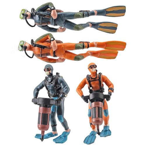 SWEETBIUTI Diver Toy, 4pcs Plastik -Taucherfiguren, lustige Bildungslehrzeiten Spielen Spielzeug für Jungen, Mädchen und Kinder im Alter von 3+ Treps Play -Spielzeug, Meer, Kinder SWEETBIUTI Diver Toy, 4pcs Plastik -Taucherfiguren, lustige Bildungslehrzeiten Spielen Spielzeug für Jungen, Mädchen und Kinder im Alter von 3+ Treps Play -Spielzeug, Meer, Kinder von SWEETBIUTI