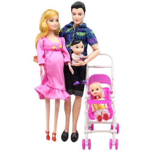 SWEETBIUTI Doll House Family Set, schwangeres Puppenspielet mit 2 Kindern und Baby in Mamas Bauch und Vater Gummi Schwangeres Mutter Spielzeug Kreative Bildung Kinderspielzeug für Geschenk SWEETBIUTI Doll House Family Set, schwangeres Puppenspielet mit 2 Kindern und Baby in Mamas Bauch und Vater Gummi Schwangeres Mutter Spielzeug Kreative Bildung Kinderspielzeug für Geschenk von SWEETBIUTI
