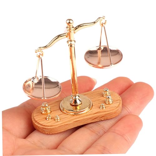 SWEETBIUTI Dollhouse Möbel, Balance Skalen Miniaturpuppenhauszubehör mit Gewichten, 1: 12 Skala Retro Miniatures Spielzeug für Dollhouse -Szenen Kuchendekoration SWEETBIUTI Dollhouse Möbel, Balance Skalen Miniaturpuppenhauszubehör mit Gewichten, 1: 12 Skala Retro Miniatures Spielzeug für Dollhouse -Szenen Kuchendekoration von SWEETBIUTI