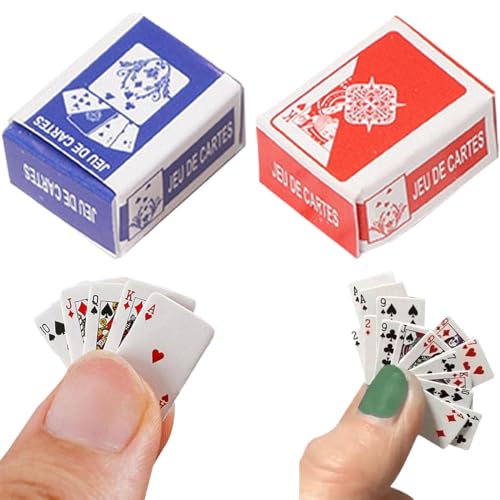 SWEETBIUTI Dollhouse Play Card, 1 12 Skala Dollhouse Accessoires 2 Set Paper Dollhouse Miniaturen, DIY-freundliche Miniatur-Dinge für Dollhouse-Einstellung, Geschenke für Dollhouse-Liebhaber SWEETBIUTI Dollhouse Play Card, 1 12 Skala Dollhouse Accessoires 2 Set Paper Dollhouse Miniaturen, DIY-freundliche Miniatur-Dinge für Dollhouse-Einstellung, Geschenke für Dollhouse-Liebhaber von SWEETBIUTI