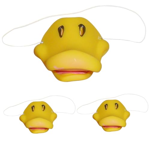 SWEETBIUTI Duck Bill, 3PCS Cartoon Funny Duck Maske, Soft Vinyl Duckbill Maske mit Saiten, realistischem Tierkostümzubehör für Cosplay -Partyzubehör SWEETBIUTI Duck Bill, 3PCS Cartoon Funny Duck Maske, Soft Vinyl Duckbill Maske mit Saiten, realistischem Tierkostümzubehör für Cosplay -Partyzubehör von SWEETBIUTI