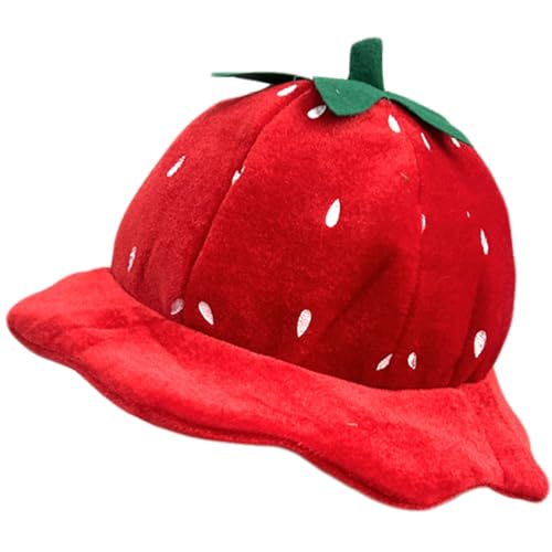 SWEETBIUTI Erdbeerhut, süße rote Erdbeerkostümhut, weiche und warme Früchte, lustige Partykleid -Cosplay -Accessoires für Erwachsene Kinder, Kostüm, Obst, Party SWEETBIUTI Erdbeerhut, süße rote Erdbeerkostümhut, weiche und warme Früchte, lustige Partykleid -Cosplay -Accessoires für Erwachsene Kinder, Kostüm, Obst, Party von SWEETBIUTI